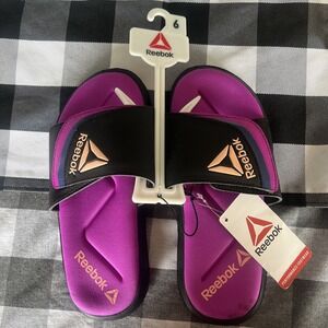 REEDBOK DELTA FLOW WOMEN'S SZ 6 PURPLE SLIP ONS, MEMORY FOAM, NEW WITH TAGS